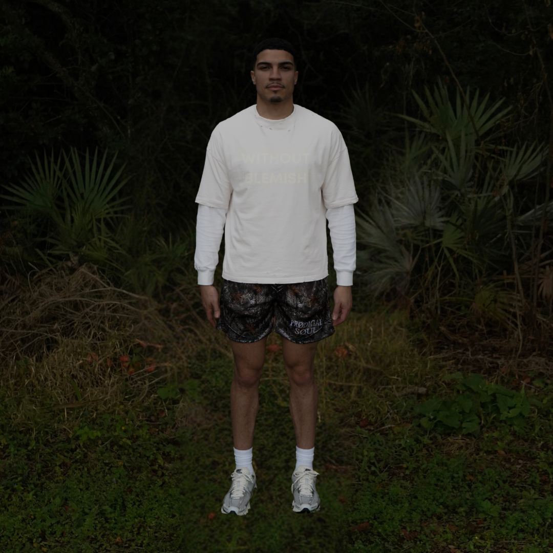 "Without Blemish" Distressed Heavyweight Tee