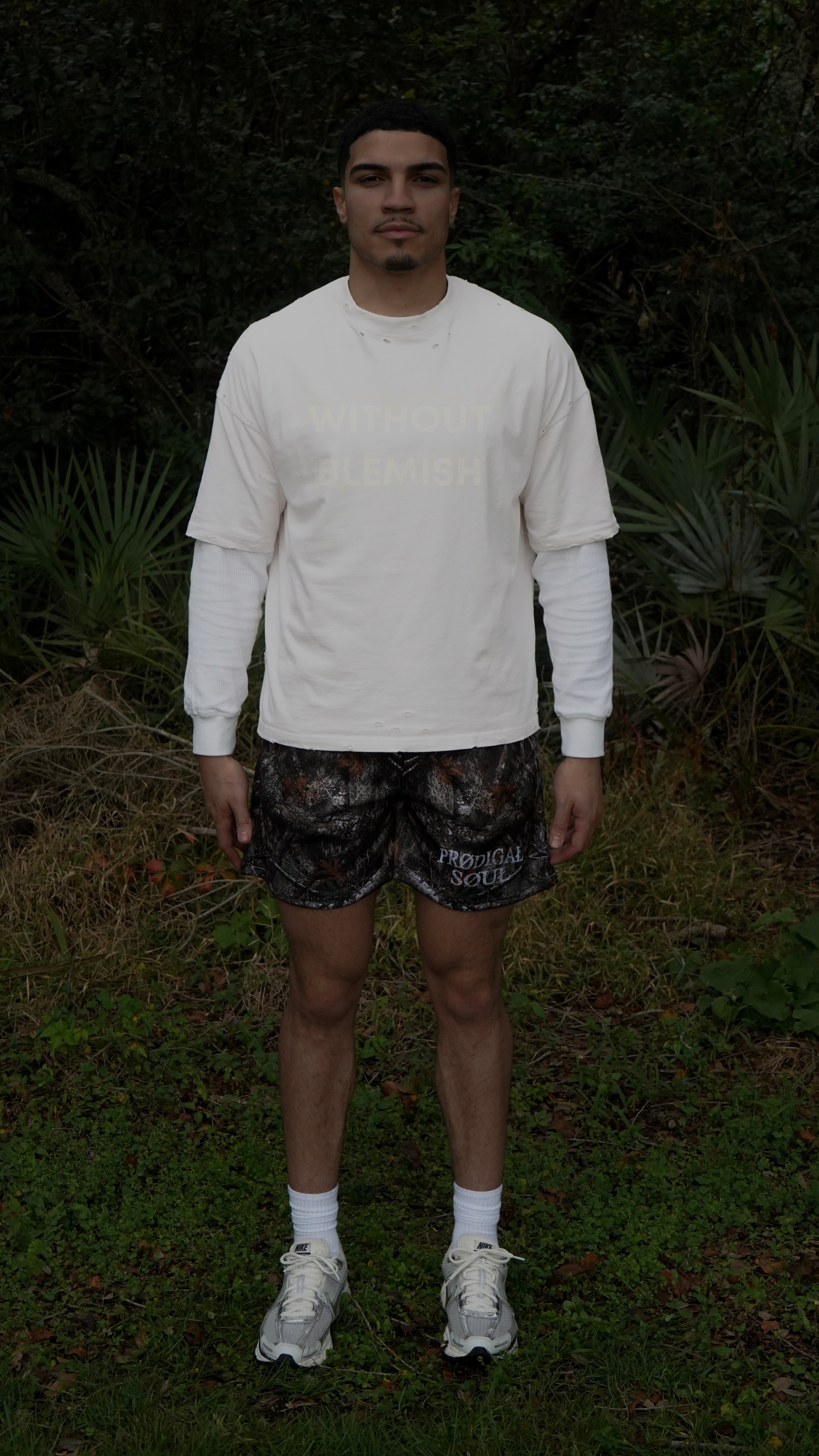 "Without Blemish" Distressed Heavyweight Tee