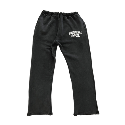 "University Logo" Distressed Sweatpants