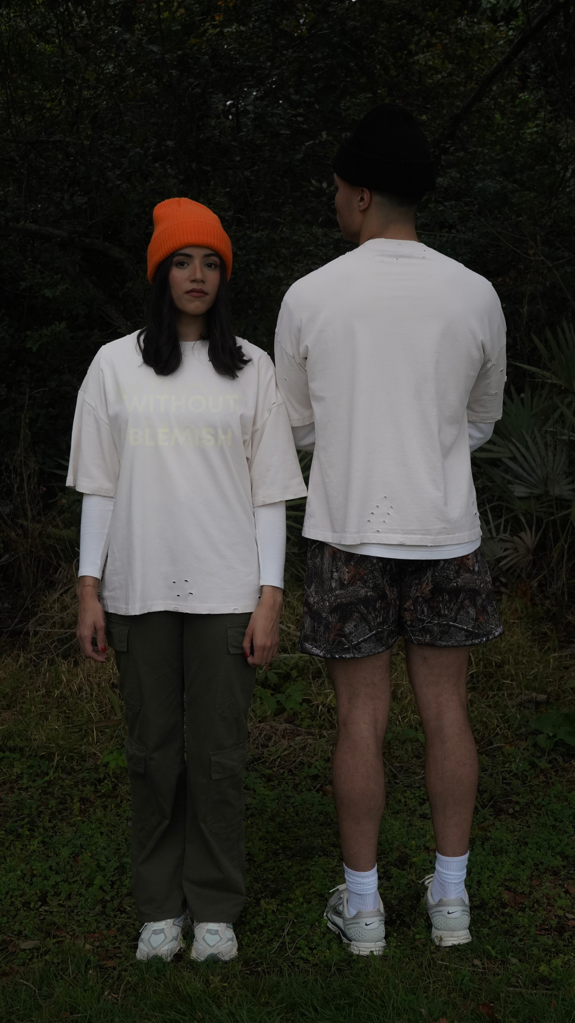 "Without Blemish" Distressed Heavyweight Tee