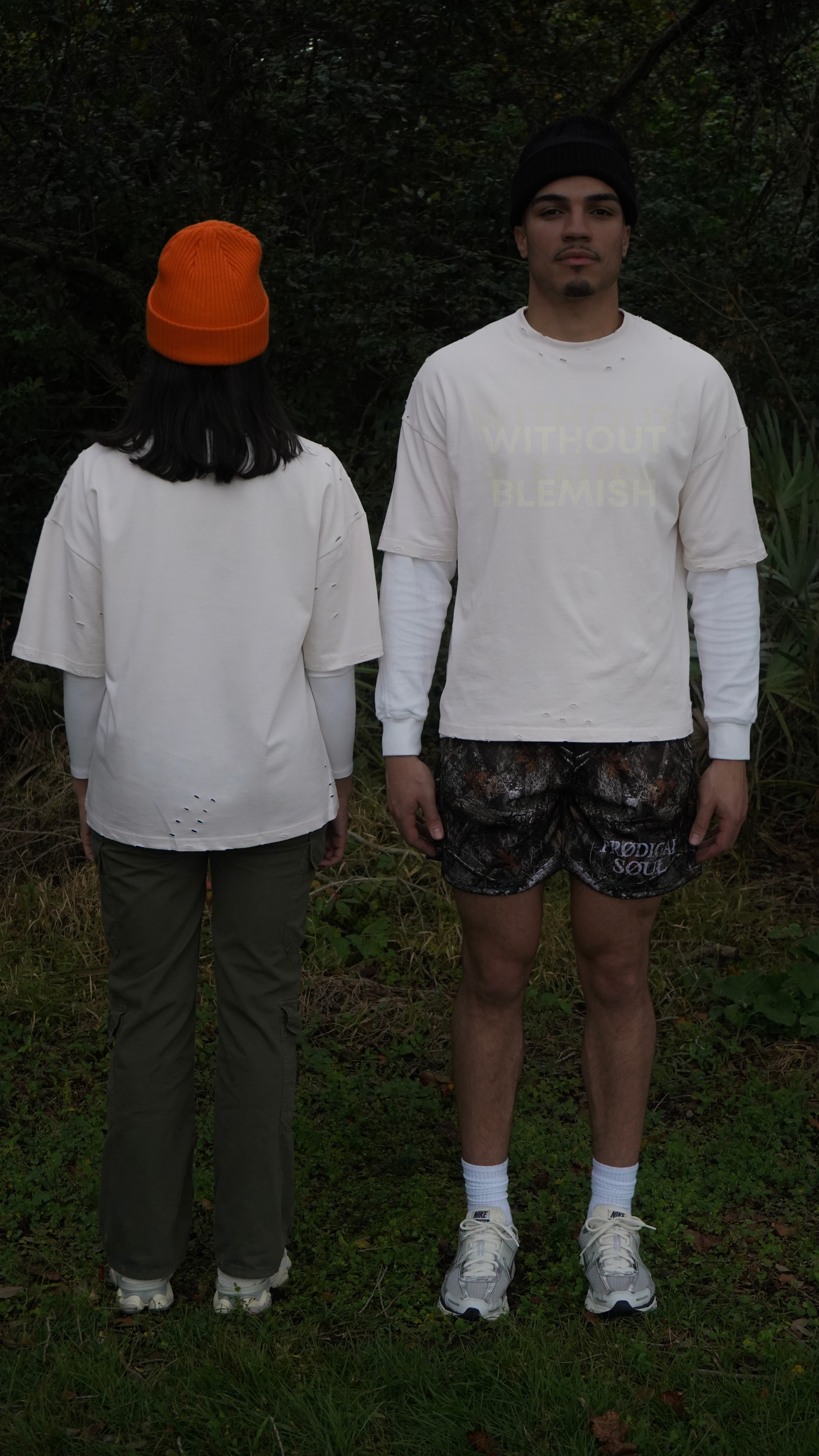 "Without Blemish" Distressed Heavyweight Tee
