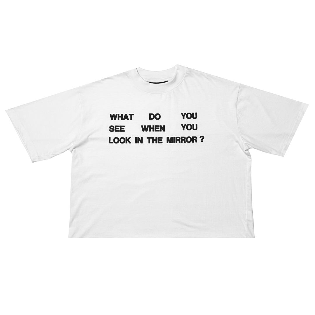 “Mirror” cropped tee