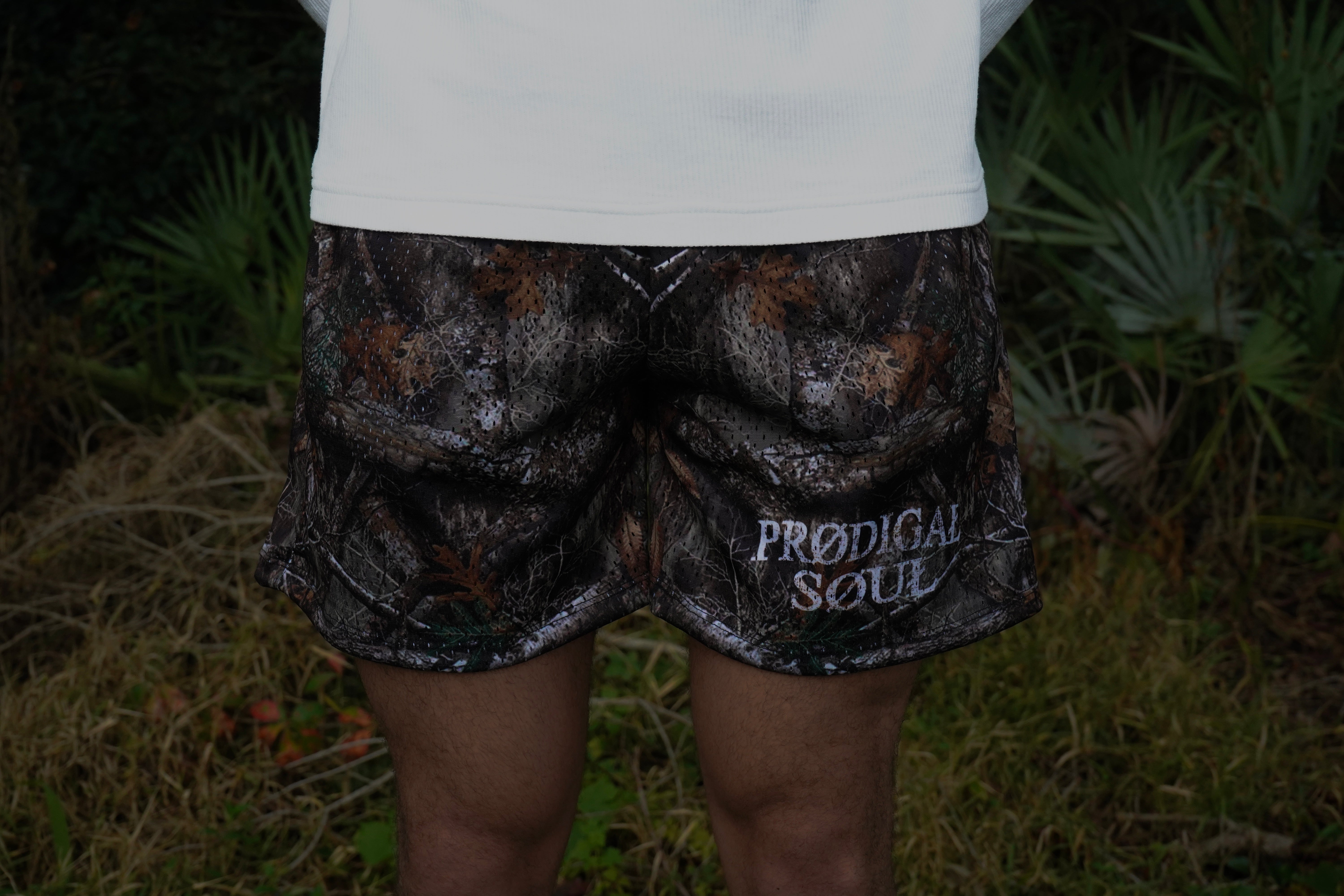 "University Logo" Camo Mesh Short