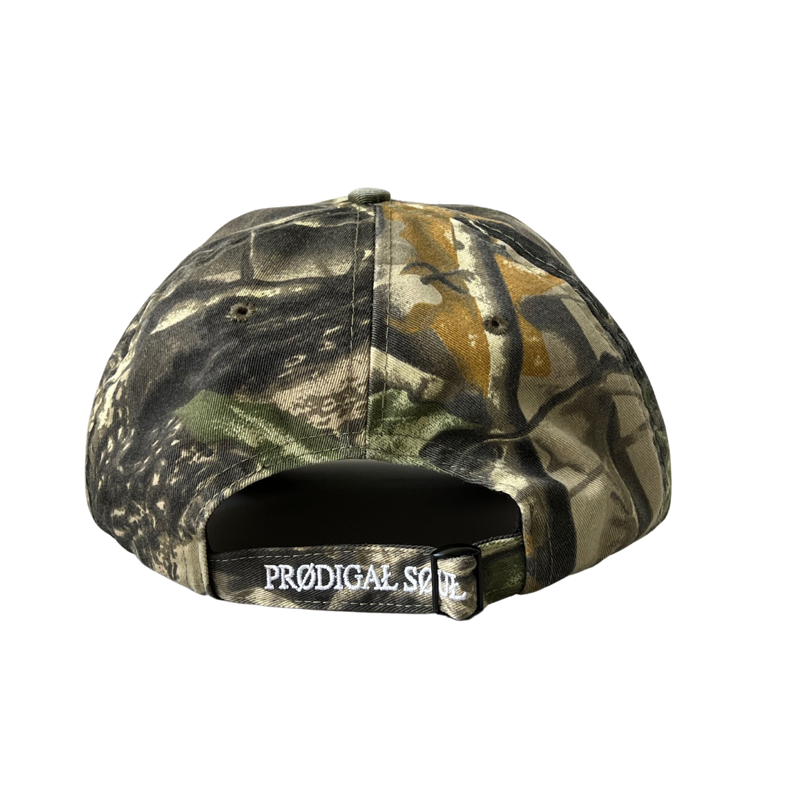 "Logo" Distressed Camo Hat