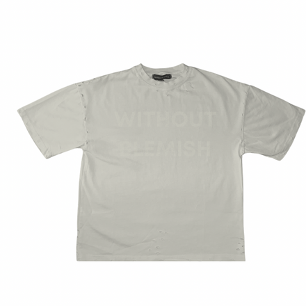 "Without Blemish" Distressed Heavyweight Tee