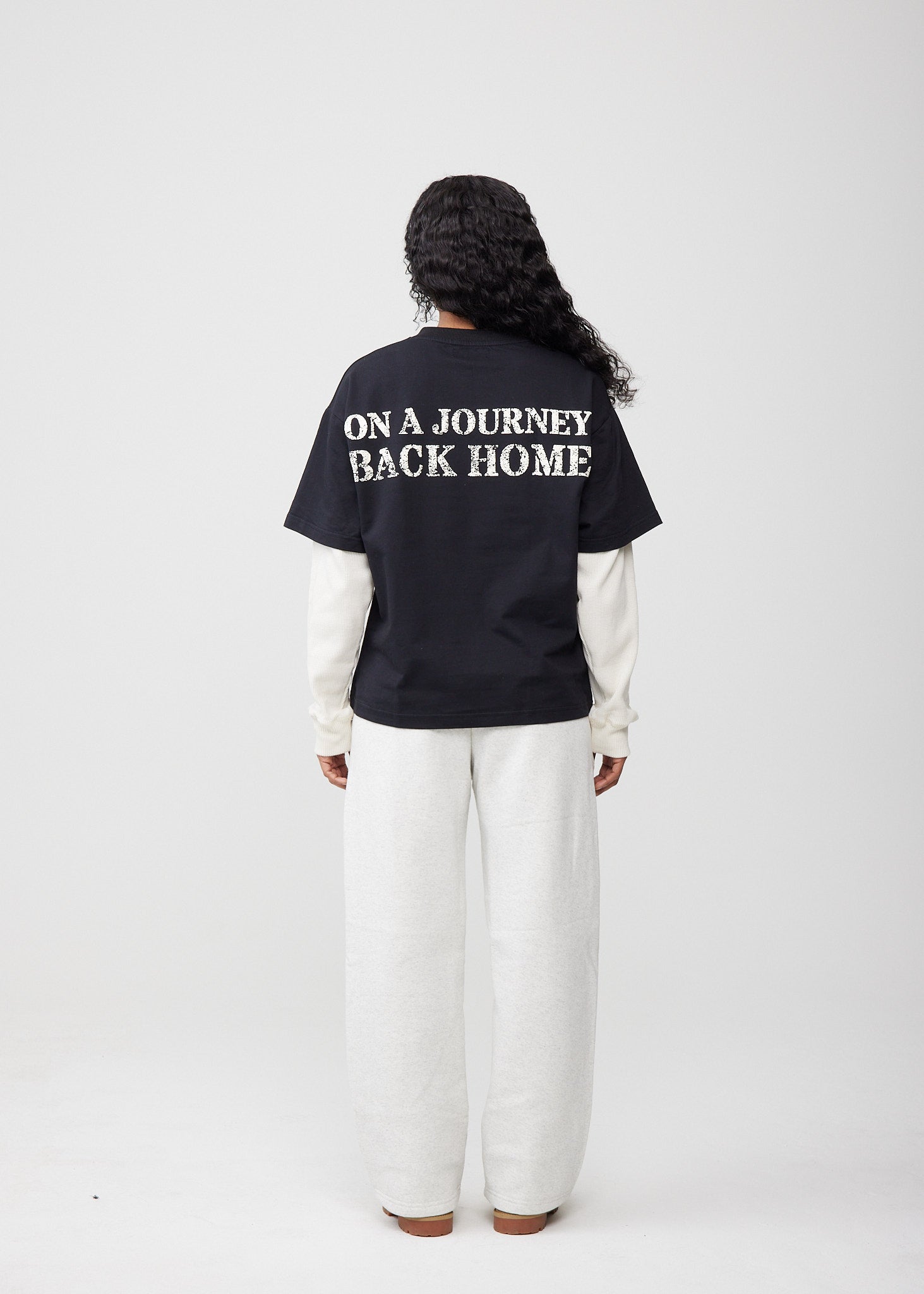 "Journey" Layered Long Sleeve Tee
