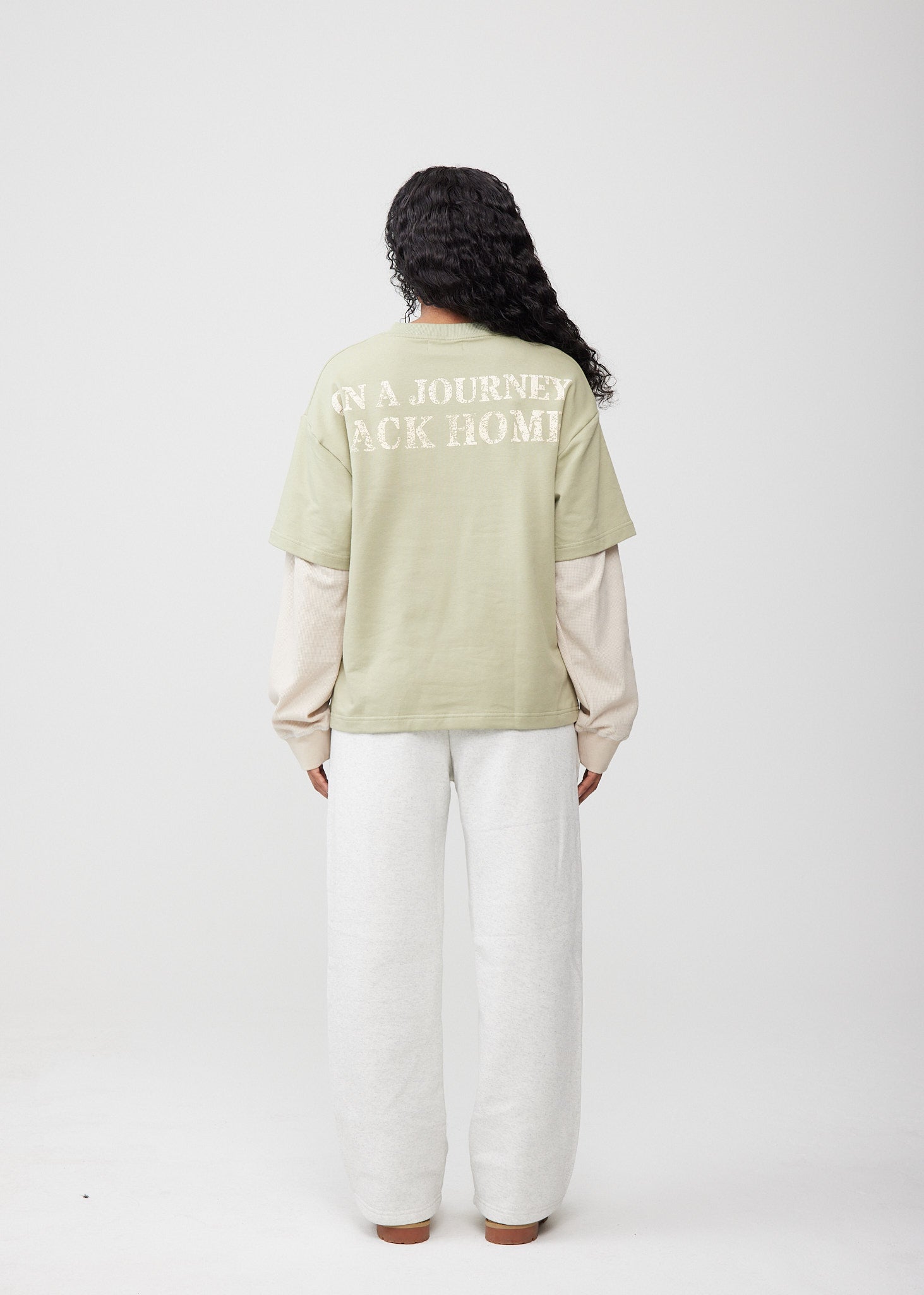 "Journey" Layered Long Sleeve Tee