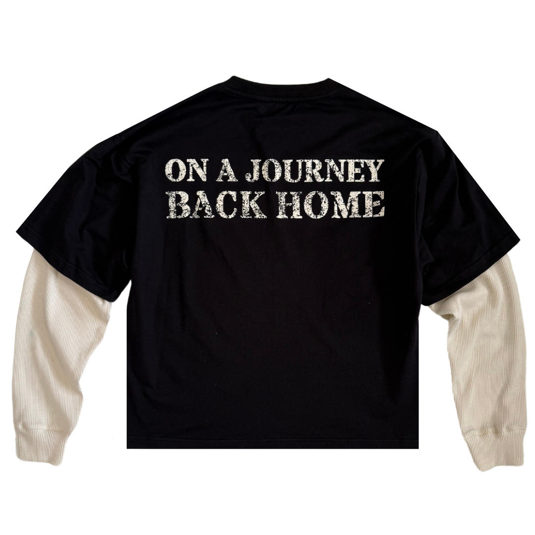 "Journey" Layered Long Sleeve Tee