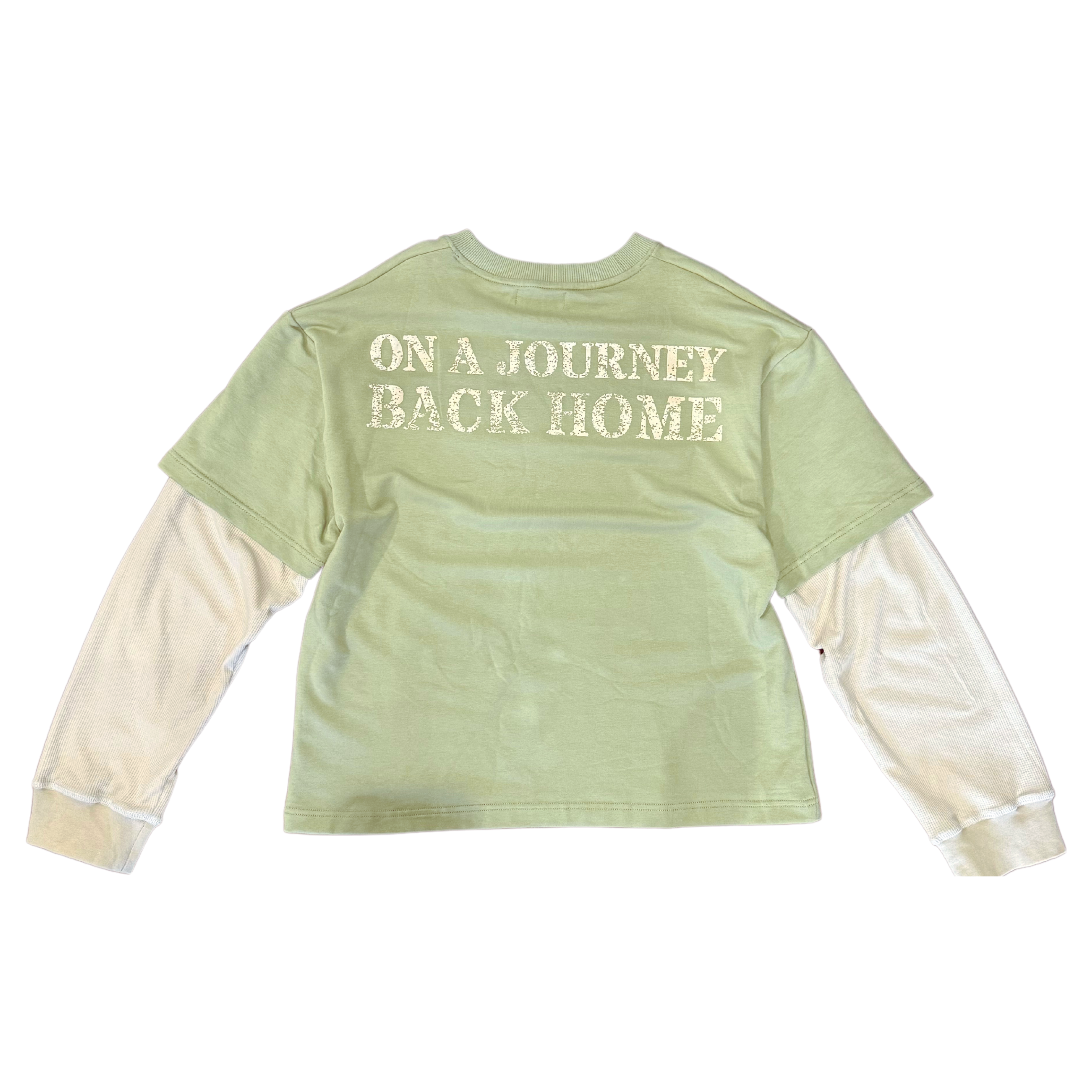 "Journey" Layered Long Sleeve Tee