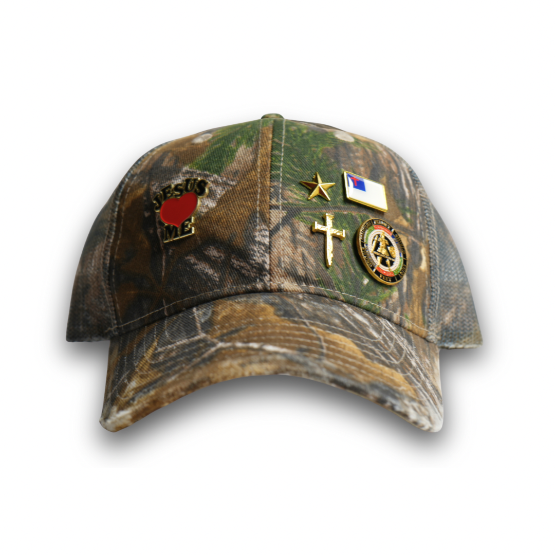 “War Pins" Camo Hat(s)