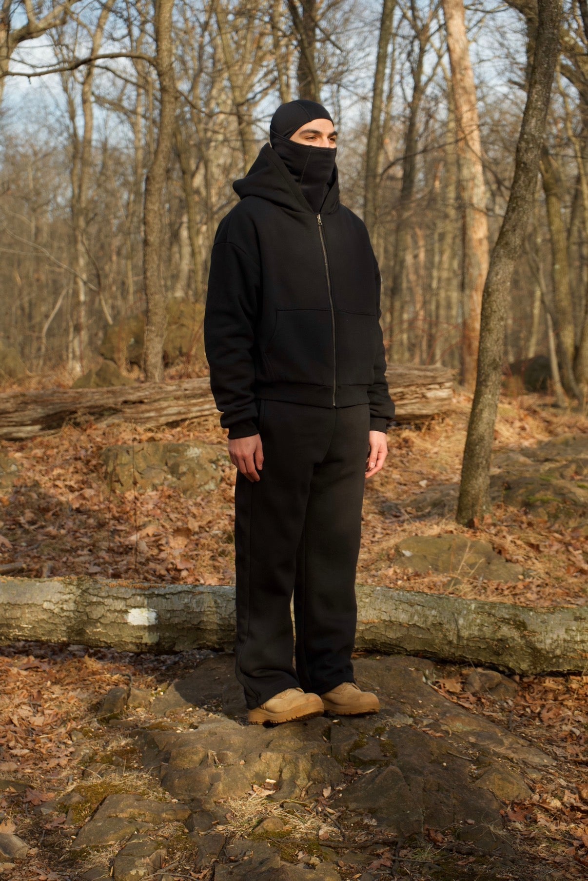 “Jet” Heavy Reversible Zip-Up Sweatshirt