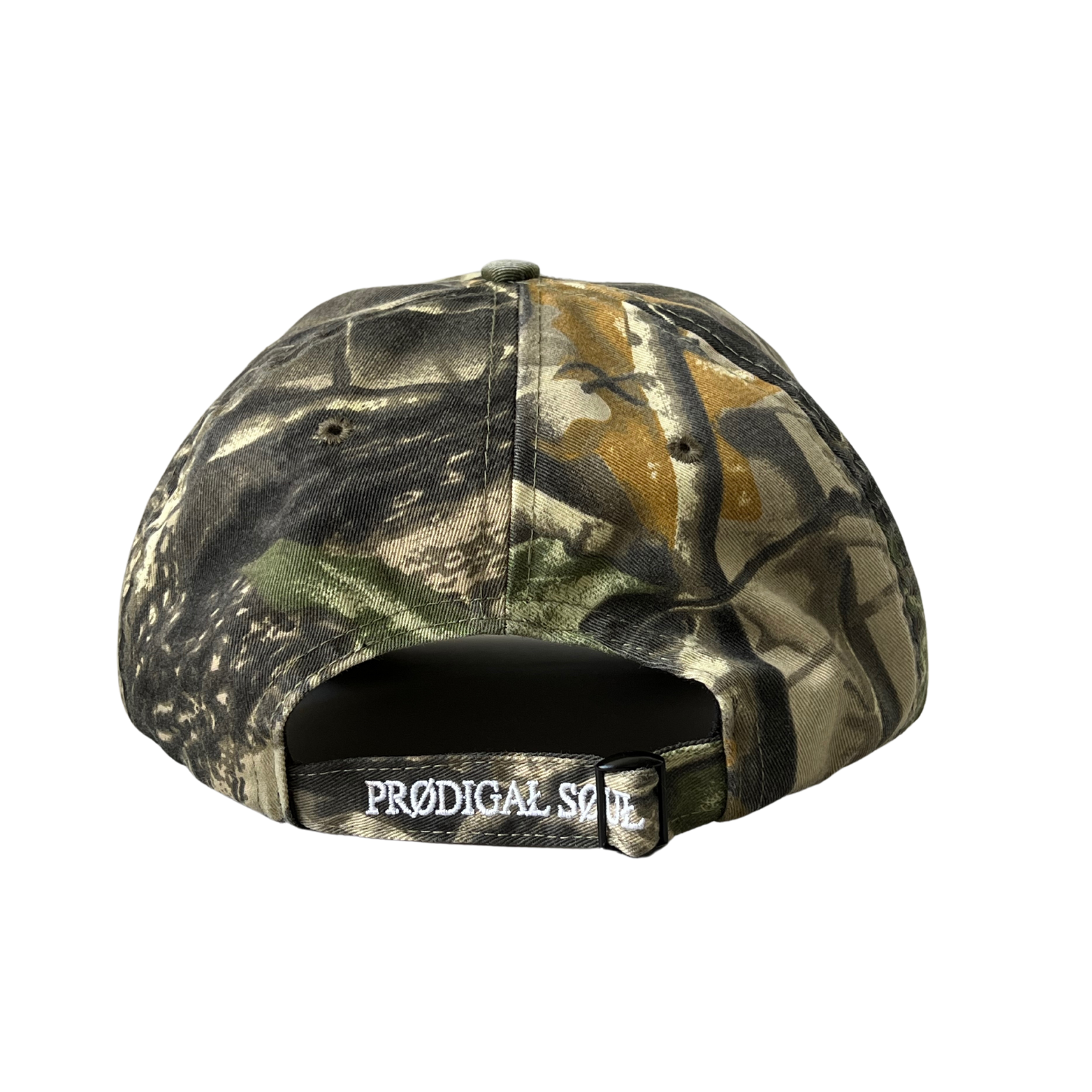 Gorro de papá con estampado de camuflaje desgastado "Logo"